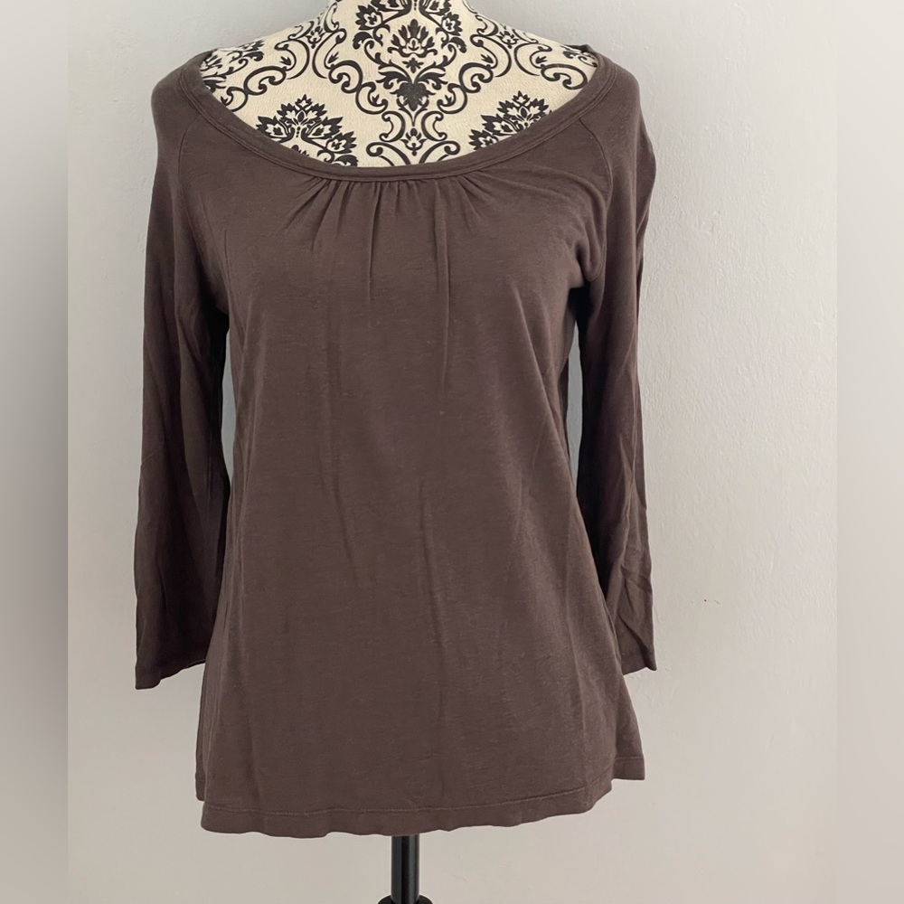 Dalia Collection Soft Brown Shirt Medium